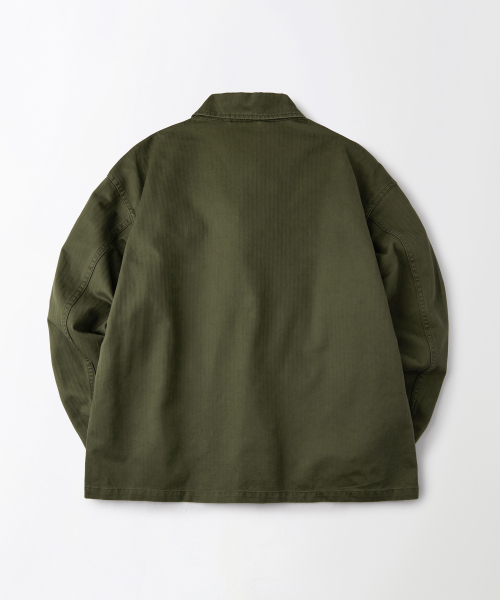 OUTSTANDING(アウトスタンディング)の「USN N-3 HBT JACKET_OLIVE GREEN(ミリタリージャケット・メンズ・その他・SMALL/MEDIUM/LARGE)」の2枚目の写真