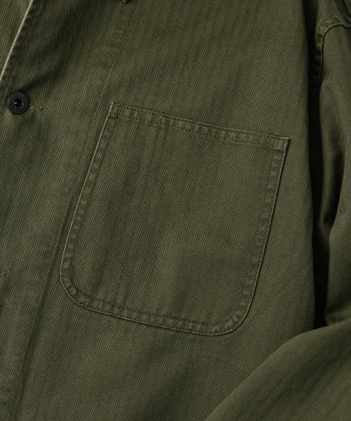 OUTSTANDING(アウトスタンディング)の「USN N-3 HBT JACKET_OLIVE GREEN(ミリタリージャケット・メンズ・その他・SMALL/MEDIUM/LARGE)」の5枚目の写真