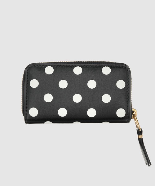 Wallet COMME des GARCONS（ウォレットコム デギャルソン）の「【DOTS PRINTED】LARGE COIN CASE（コインケース・メンズ・ブラック/レッド・ONE SIZE）」の3枚目の写真