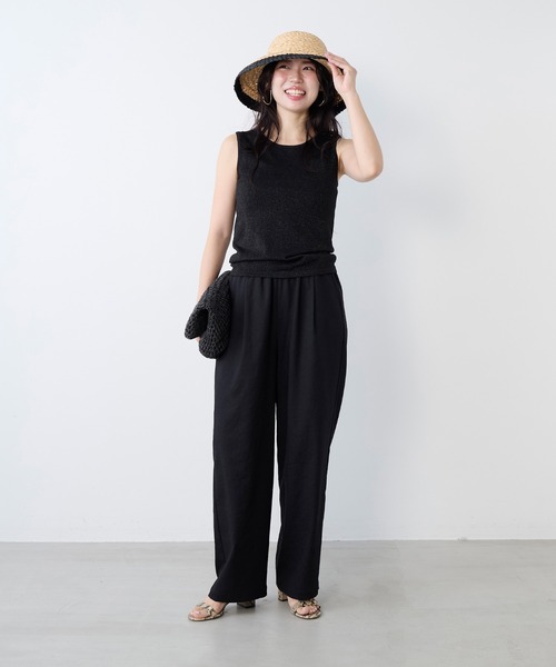 MICA&DEAL(マイカ&ディール)の「リネンライクイージーパンツ(その他パンツ・レディース・ライトベージュ/ブラック/ベージュ・FREE)」の21枚目の写真