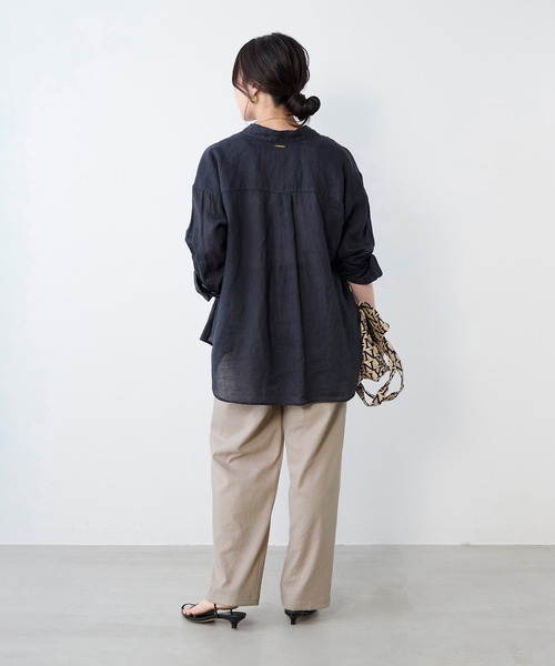 MICA&DEAL(マイカ&ディール)の「リネンライクイージーパンツ(その他パンツ・レディース・ライトベージュ/ブラック/ベージュ・FREE)」の18枚目の写真
