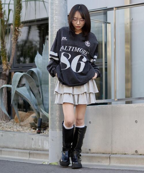 WEGO（ウィゴー）の「WEGO/【26年春夏新作】ナンバリングT(LS)（Tシャツ/カットソー・メンズ・レッド/ネイビー/ブラック・MEDIUM/LARGE）」の22枚目の写真