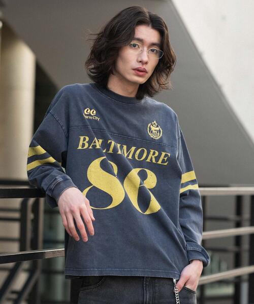 WEGO（ウィゴー）の「WEGO/【26年春夏新作】ナンバリングT(LS)（Tシャツ/カットソー・メンズ・レッド/ネイビー/ブラック・MEDIUM/LARGE）」の13枚目の写真