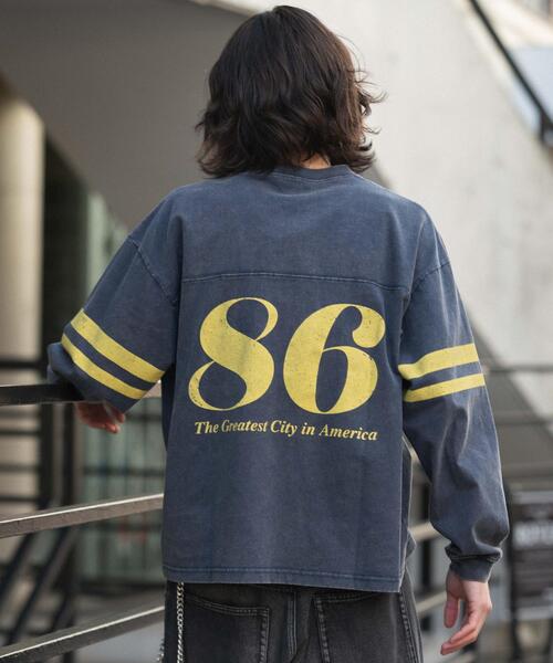 WEGO（ウィゴー）の「WEGO/【26年春夏新作】ナンバリングT(LS)（Tシャツ/カットソー・メンズ・レッド/ネイビー/ブラック・MEDIUM/LARGE）」の15枚目の写真