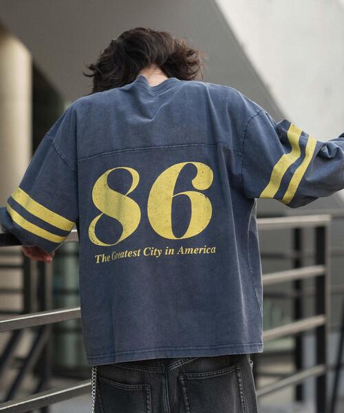 WEGO（ウィゴー）の「WEGO/【26年春夏新作】ナンバリングT(LS)（Tシャツ/カットソー・メンズ・レッド/ネイビー/ブラック・MEDIUM/LARGE）」の16枚目の写真