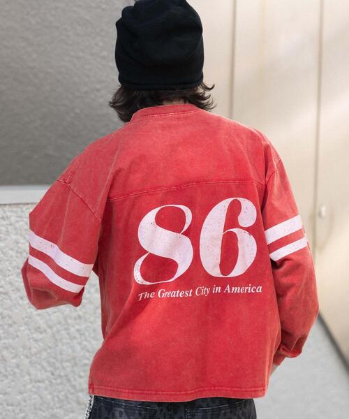 WEGO（ウィゴー）の「WEGO/【26年春夏新作】ナンバリングT(LS)（Tシャツ/カットソー・メンズ・レッド/ネイビー/ブラック・MEDIUM/LARGE）」の20枚目の写真