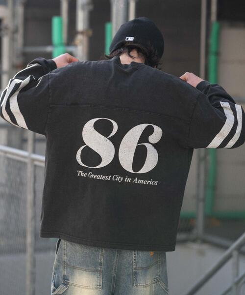 WEGO（ウィゴー）の「WEGO/【26年春夏新作】ナンバリングT(LS)（Tシャツ/カットソー・メンズ・レッド/ネイビー/ブラック・MEDIUM/LARGE）」の4枚目の写真