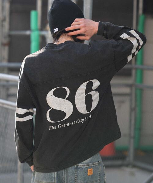 WEGO（ウィゴー）の「WEGO/【26年春夏新作】ナンバリングT(LS)（Tシャツ/カットソー・メンズ・レッド/ネイビー/ブラック・MEDIUM/LARGE）」の5枚目の写真