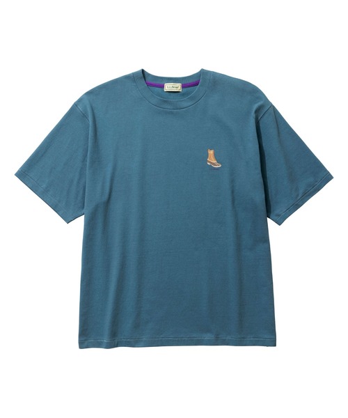 L.L.Bean(エルエルビーン)の「【JAPAN EDITION】モリル・ショートスリーブ・チェスト・グラフィック・ティ(Tシャツ/カットソー・メンズ・グレー/ホワイト/ブルーグリーン/ネイビー/オレンジ・LARGE/MEDIUM/SMALL)」の4枚目の写真
