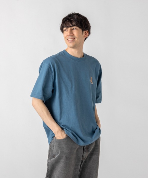 L.L.Bean(エルエルビーン)の「【JAPAN EDITION】モリル・ショートスリーブ・チェスト・グラフィック・ティ(Tシャツ/カットソー・メンズ・グレー/ホワイト/ブルーグリーン/ネイビー/オレンジ・LARGE/MEDIUM/SMALL)」の19枚目の写真