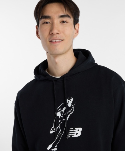 NEW BALANCE(ニューバランス)の「New Balance 大谷翔平 Always On Logo Hoodie(ニューバランス 大谷翔平オールウェイズオンロゴフーディ)(パーカー・メンズ・グレー系/ブラック系・MEDIUM/LARGE/X-LARGE/SMALL/XX-LARGE)」の5枚目の写真