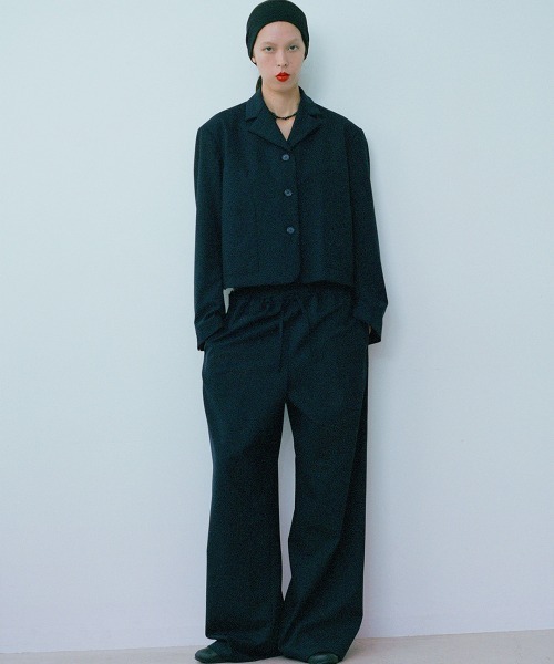 leinwande（ラインヴァンド）の「【leinwande】26SS新作 Wide Straight Trousers / ワイドストレートトラウザー（スラックス・レディース・グレー/ネイビー系/イエロー・SMALL/MEDIUM）」の12枚目の写真