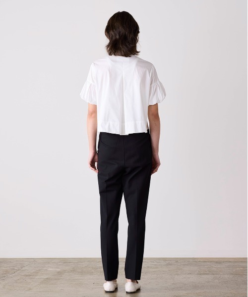 Marilyn Moon(マリリンムーン)の「balloon sleeve code embroidery pearl blouse(シャツ/ブラウス・レディース・ホワイト/ネイビー/ライトベージュ・FREE)」の11枚目の写真
