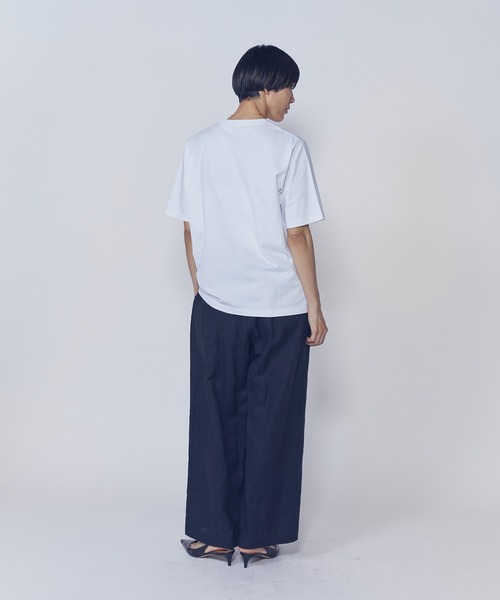 1er Arrondissement(プルミエアロンディスモン)の「ウォッシュリネンイージーパンツ(その他パンツ・レディース・ベージュ/ブラック系その他3・38/36)」の7枚目の写真