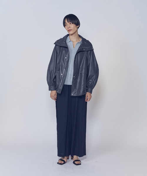 1er Arrondissement(プルミエアロンディスモン)の「ウォッシュリネンイージーパンツ(その他パンツ・レディース・ベージュ/ブラック系その他3・38/36)」の11枚目の写真