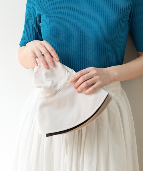 Honeys（ハニーズ）の「【接触冷感・吸水速乾・ＵＶカット・遮熱】遮光１００％つば広ハット（ハット・レディース・チャコール/ライトグレー系/ブラック/ライトベージュ・FREE）」の21枚目の写真