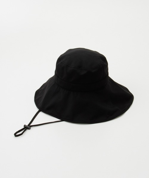 Honeys（ハニーズ）の「【接触冷感・吸水速乾・ＵＶカット・遮熱】遮光１００％つば広ハット（ハット・レディース・チャコール/ライトグレー系/ブラック/ライトベージュ・FREE）」の17枚目の写真