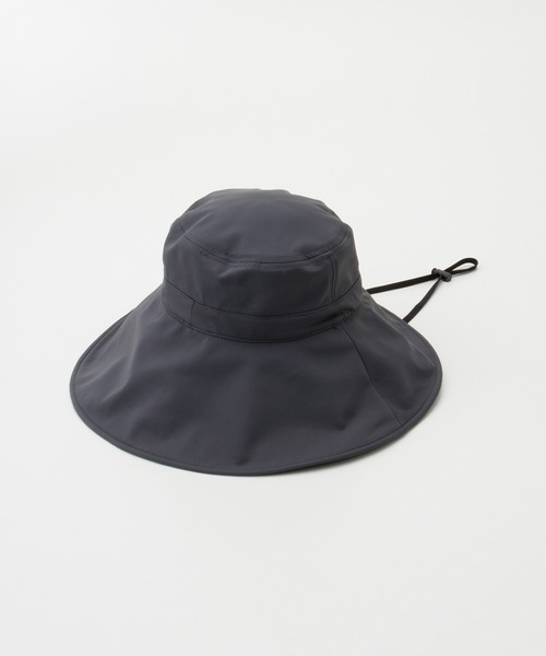 Honeys（ハニーズ）の「【接触冷感・吸水速乾・ＵＶカット・遮熱】遮光１００％つば広ハット（ハット・レディース・チャコール/ライトグレー系/ブラック/ライトベージュ・FREE）」の14枚目の写真