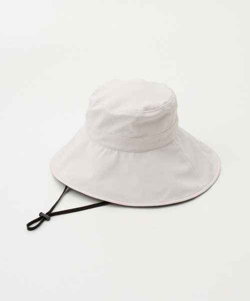 Honeys（ハニーズ）の「【接触冷感・吸水速乾・ＵＶカット・遮熱】遮光１００％つば広ハット（ハット・レディース・チャコール/ライトグレー系/ブラック/ライトベージュ・FREE）」の13枚目の写真