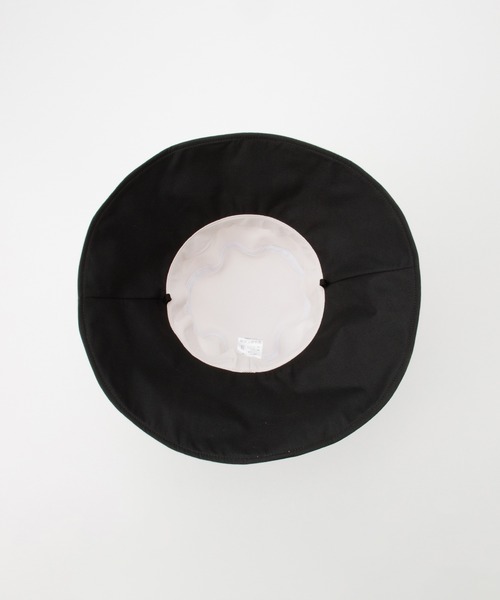 Honeys（ハニーズ）の「【接触冷感・吸水速乾・ＵＶカット・遮熱】遮光１００％つば広ハット（ハット・レディース・チャコール/ライトグレー系/ブラック/ライトベージュ・FREE）」の8枚目の写真