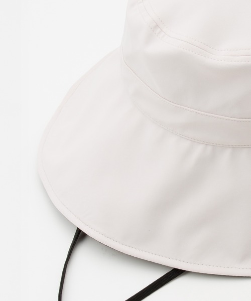 Honeys（ハニーズ）の「【接触冷感・吸水速乾・ＵＶカット・遮熱】遮光１００％つば広ハット（ハット・レディース・チャコール/ライトグレー系/ブラック/ライトベージュ・FREE）」の5枚目の写真