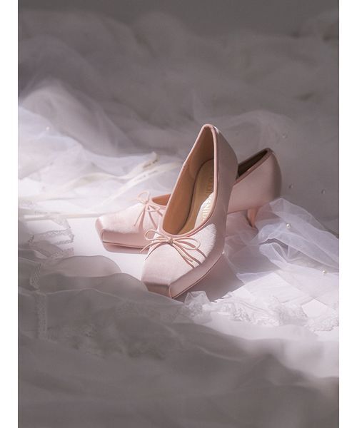 SNIDEL（スナイデル）の「【Chacott】コラボパンプス（パンプス・レディース・ホワイト/ピンクベージュ/ブラック・M/S/L）」の3枚目の写真