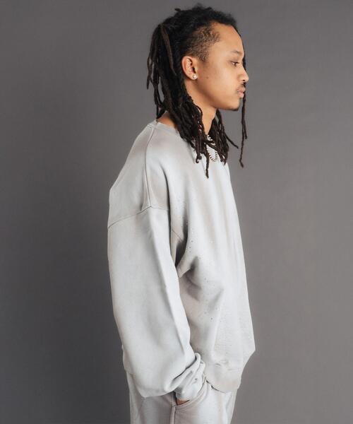 FR(13)NDS(フレンズ)の「FR(13)NDS/フレンズ/STONE SW CREWNECK(スウェット・メンズ・グレー/ブルー・L/M)」の5枚目の写真