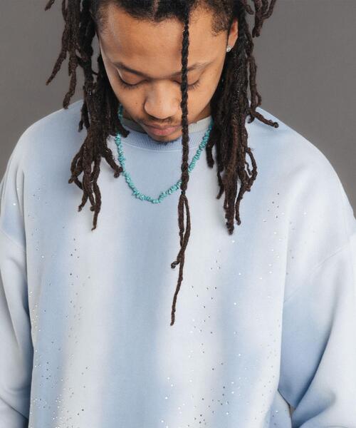 FR(13)NDS(フレンズ)の「FR(13)NDS/フレンズ/STONE SW CREWNECK(スウェット・メンズ・グレー/ブルー・L/M)」の10枚目の写真