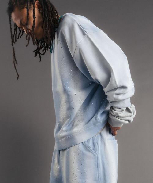 FR(13)NDS(フレンズ)の「FR(13)NDS/フレンズ/STONE SW CREWNECK(スウェット・メンズ・グレー/ブルー・L/M)」の11枚目の写真