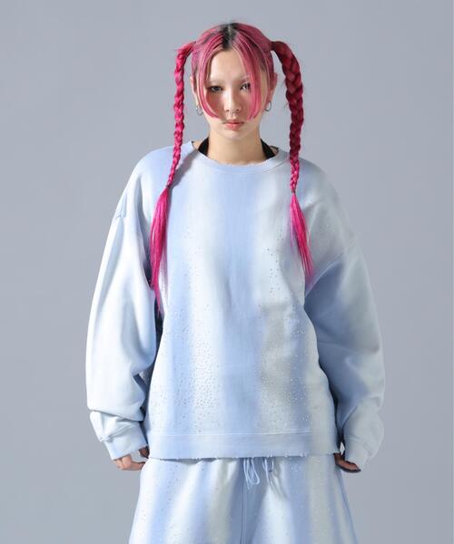 FR(13)NDS(フレンズ)の「FR(13)NDS/フレンズ/STONE SW CREWNECK(スウェット・メンズ・グレー/ブルー・L/M)」の13枚目の写真