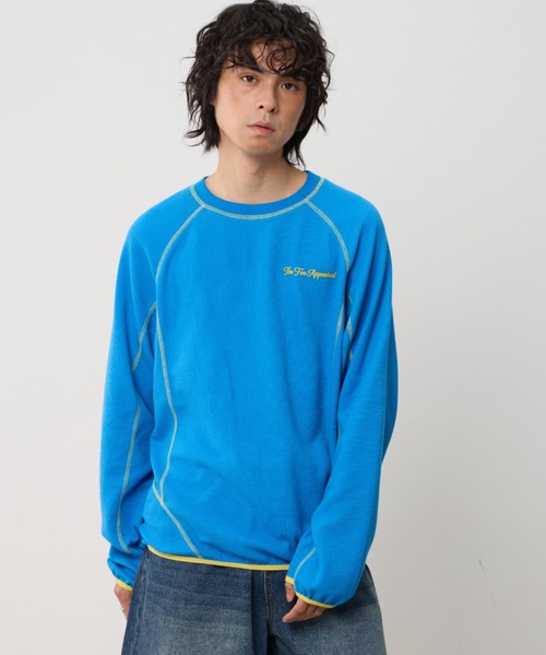 AsRiRe(アスリレイ)の「26ss Contrast Stitch Back Logo Pullover/配色ステッチバックロゴプルオーバー(スウェット・メンズ・ブラック/アイボリー/ブルー・L)」の8枚目の写真