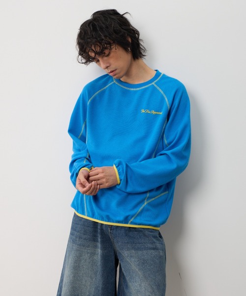 AsRiRe(アスリレイ)の「26ss Contrast Stitch Back Logo Pullover/配色ステッチバックロゴプルオーバー(スウェット・メンズ・ブラック/アイボリー/ブルー・L)」の16枚目の写真