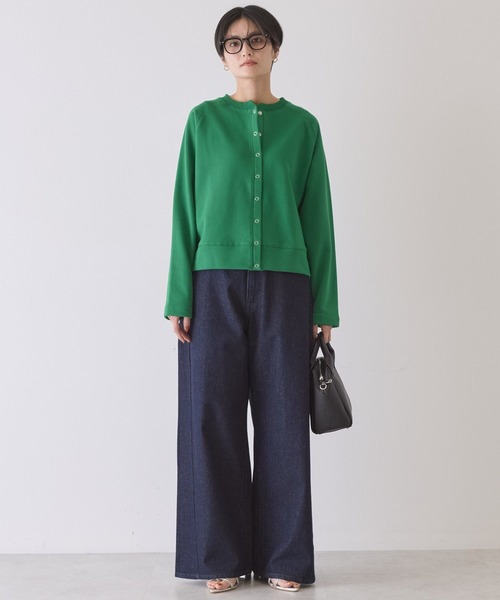 AMERICAN HOLIC（アメリカンホリック）の「リングドットボタンカーディガン（カーディガン/ボレロ・レディース・グレー系その他/ダークネイビー/グリーン・M/L）」の17枚目の写真