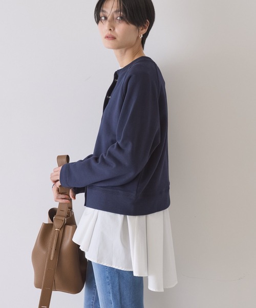 AMERICAN HOLIC（アメリカンホリック）の「リングドットボタンカーディガン（カーディガン/ボレロ・レディース・グレー系その他/ダークネイビー/グリーン・M/L）」の22枚目の写真