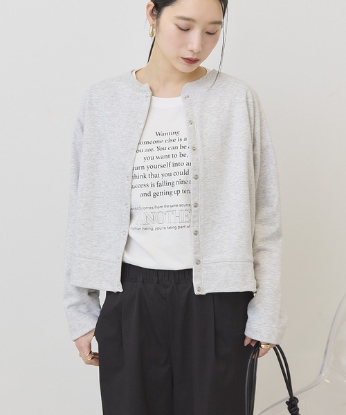 AMERICAN HOLIC（アメリカンホリック）の「リングドットボタンカーディガン（カーディガン/ボレロ・レディース・グレー系その他/ダークネイビー/グリーン・M/L）」の16枚目の写真