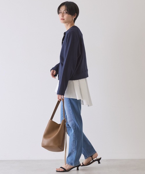 AMERICAN HOLIC（アメリカンホリック）の「リングドットボタンカーディガン（カーディガン/ボレロ・レディース・グレー系その他/ダークネイビー/グリーン・M/L）」の13枚目の写真