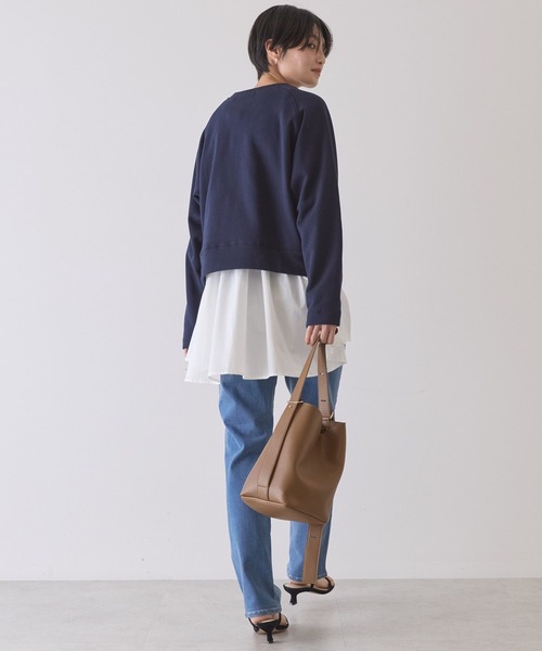 AMERICAN HOLIC（アメリカンホリック）の「リングドットボタンカーディガン（カーディガン/ボレロ・レディース・グレー系その他/ダークネイビー/グリーン・M/L）」の14枚目の写真