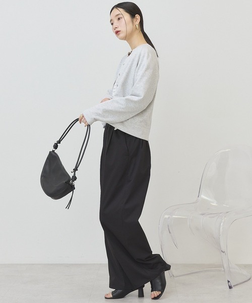 AMERICAN HOLIC（アメリカンホリック）の「リングドットボタンカーディガン（カーディガン/ボレロ・レディース・グレー系その他/ダークネイビー/グリーン・M/L）」の5枚目の写真