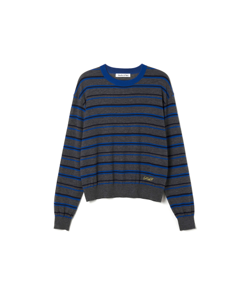 STUDIO&PARC(スタジオアンドパルク)の「Multi Striped Knit_Grey(ニット/セーター・レディース・グレー・FREE)」の6枚目の写真