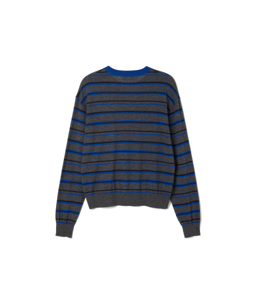 STUDIO&PARC(スタジオアンドパルク)の「Multi Striped Knit_Grey(ニット/セーター・レディース・グレー・FREE)」の7枚目の写真
