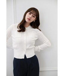 Eyelet Knit Cardigan