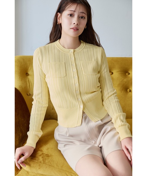 Eyelet Knit Cardigan（カーディガン/ボレロ）｜Her lip to（ハー