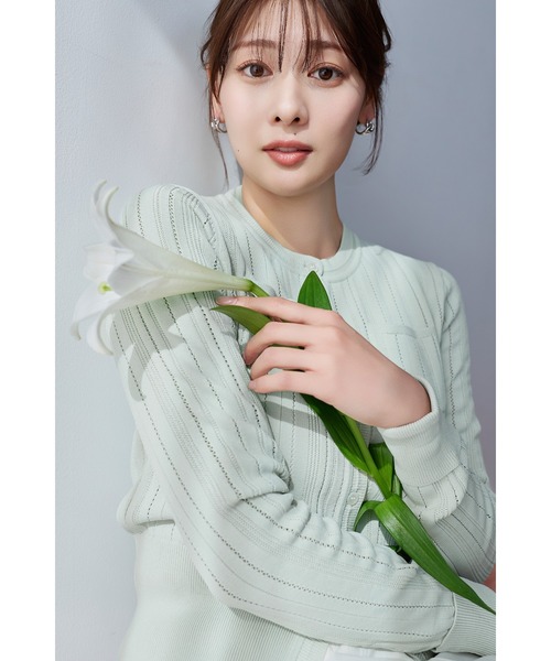 Eyelet Knit Cardigan（カーディガン/ボレロ）｜Her lip to（ハー
