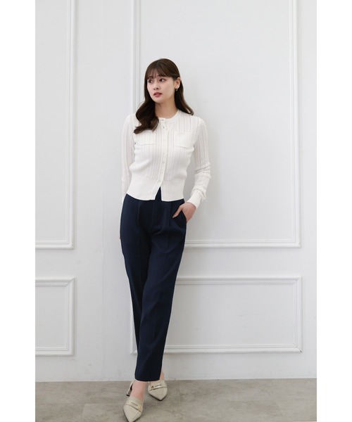 Her lip to(ハーリップトゥー)の「Eyelet Knit Cardigan(カーディガン/ボレロ・レディース・ミント/オフホワイト/ネイビー/サックスブルー/イエロー・FREE)」の14枚目の写真