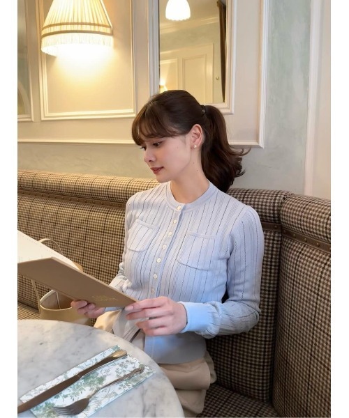 Eyelet Knit Cardigan（カーディガン/ボレロ）｜Her lip to（ハー