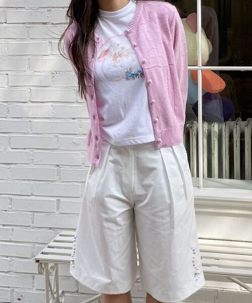 SINOON(シヌーン)の「Silver Pebble Half Pants (White)(その他パンツ・レディース・ホワイト・MEDIUM/SMALL)」の2枚目の写真