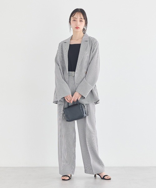 earth music&ecology（アースミュージックアンドエコロジー）の「アソート金ボタンジャケット（テーラードジャケット・レディース・ホワイト系その他2/チェック/ネイビー・FREE）」の14枚目の写真