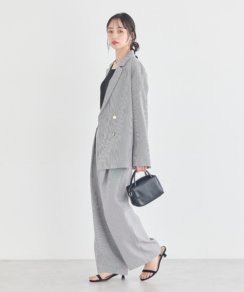 earth music&ecology（アースミュージックアンドエコロジー）の「アソート金ボタンジャケット（テーラードジャケット・レディース・ホワイト系その他2/チェック/ネイビー・FREE）」の16枚目の写真