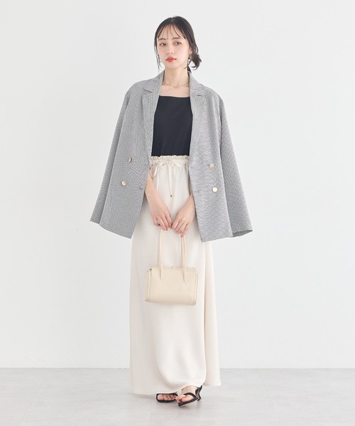 earth music&ecology（アースミュージックアンドエコロジー）の「アソート金ボタンジャケット（テーラードジャケット・レディース・ホワイト系その他2/チェック/ネイビー・FREE）」の18枚目の写真