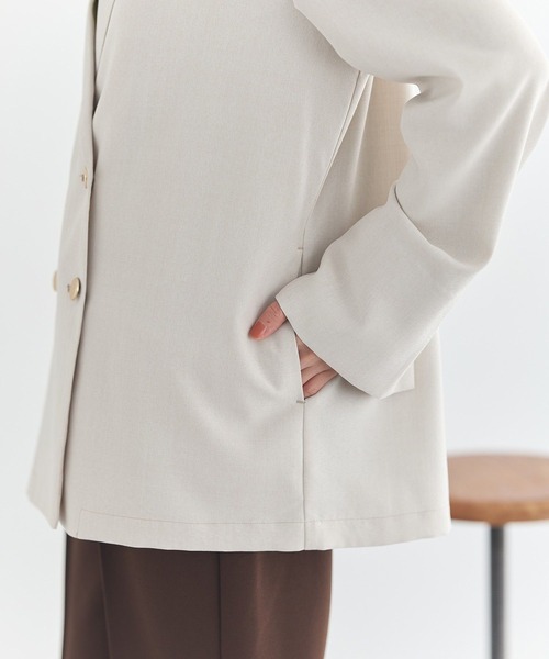 earth music&ecology（アースミュージックアンドエコロジー）の「アソート金ボタンジャケット（テーラードジャケット・レディース・ホワイト系その他2/チェック/ネイビー・FREE）」の22枚目の写真